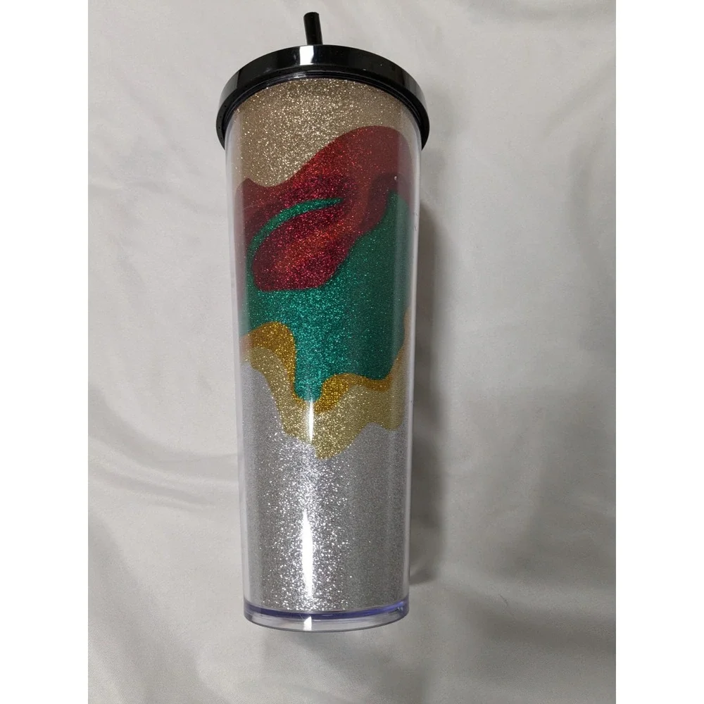 2018 Starbucks‎ Holiday Collection Sand Flow Glitter Cup